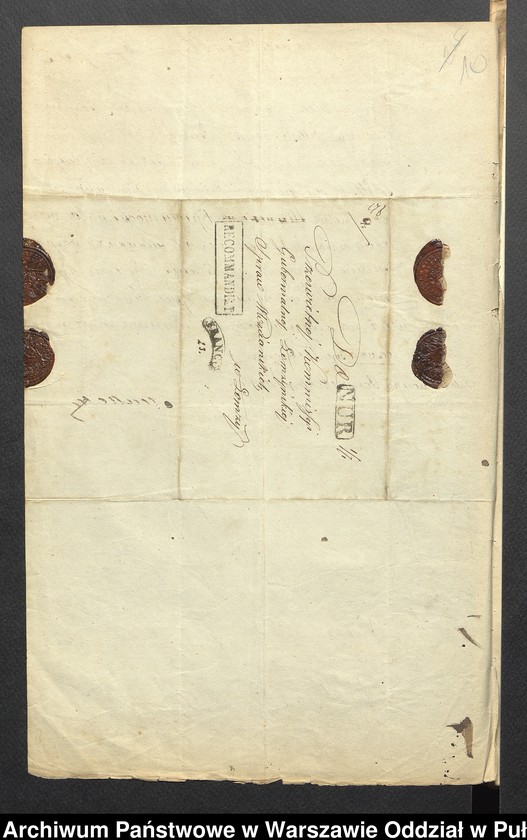 image.from.unit.number "O urządzaniu chłopów byłej rządowej wsi Kossaki, gm. Nur wchodzącej w skład prywatnej własności Obryte należące do Faddeju Siechieniu"