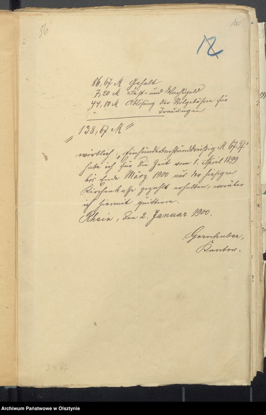 image.from.unit.number "Jahres Rechnung der Kirche zu Rhein"