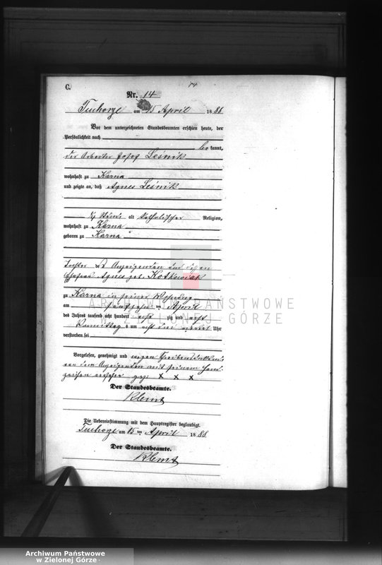 Obraz 17 z jednostki "Sterbe-Neben-Register"