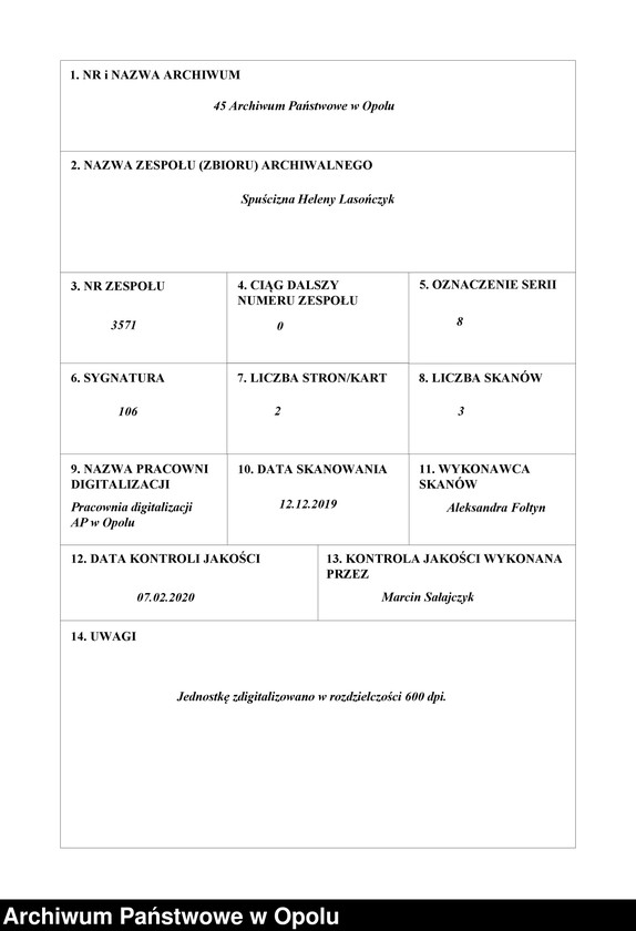 Obraz 1 z jednostki "[Carte d