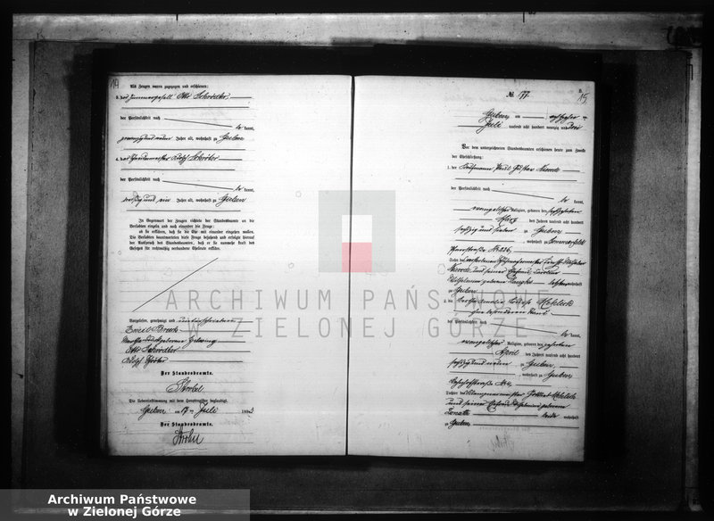 Obraz 12 z jednostki "Heirats-Neben-Register, Band II von No 170 bis No 297"