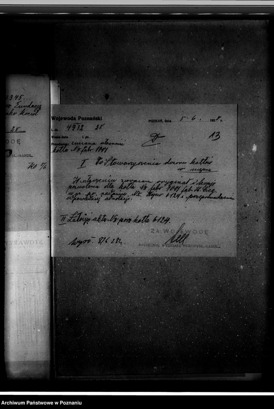 Obraz 17 z jednostki "Elektrownia Fundacji Sułkowskich w Rydzynie, pow. leszczyński nr woj. kotła 6124"