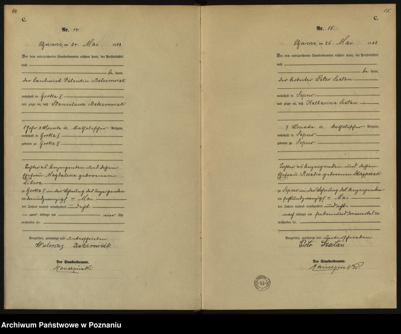 Obraz 10 z jednostki "Sterbe-Haupt-Register"