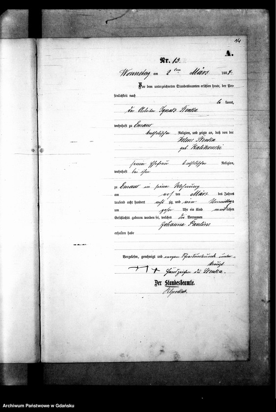 image.from.team "Urząd Stanu Cywilnego w Ujeścisku, obecnie część Gdańska"
