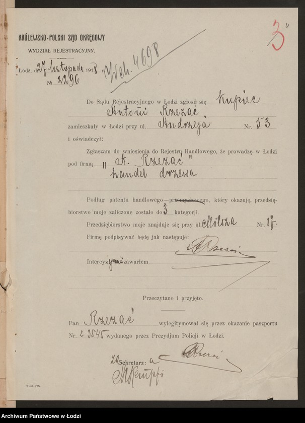 Obraz 6 z jednostki "Antoni Rzezać- handel drzewa"