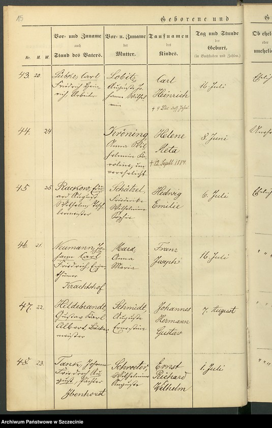 image.from.unit.number "Kirchenbuch. Lübzin (Lubczyna, now.)."