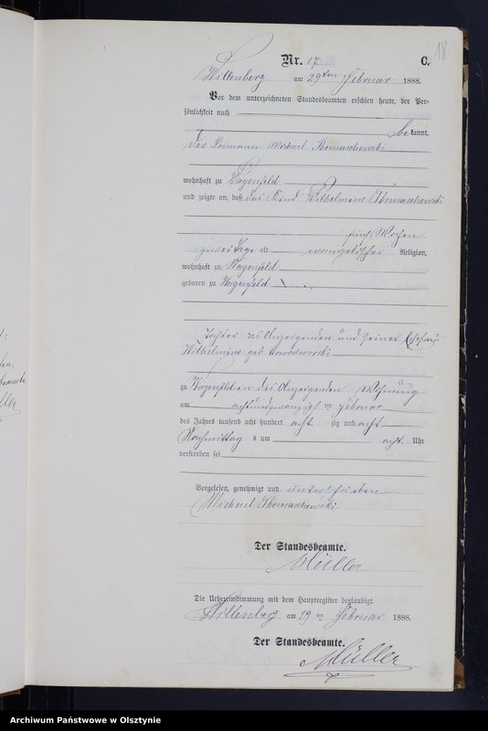 image.from.unit.number "Sterbe-Neben-Register Nr 1 - 119"
