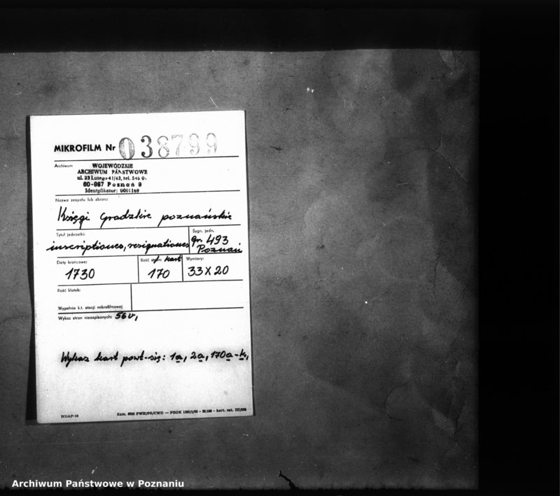 Obraz 2 z jednostki "Inscriptiones, resignationes [protocollon]"