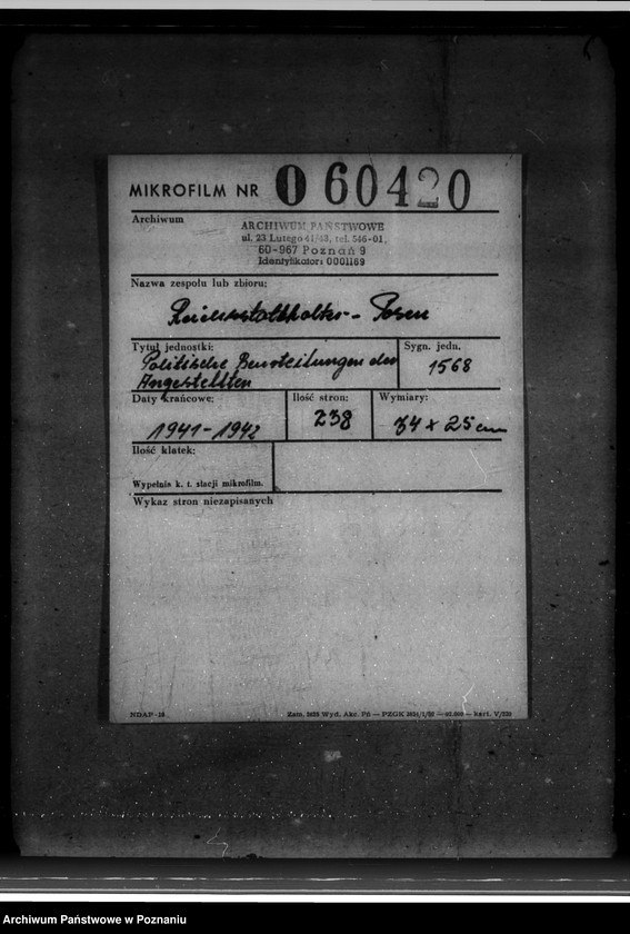 Obraz 2 z jednostki "Politische Beurteilungen der Angestellten"