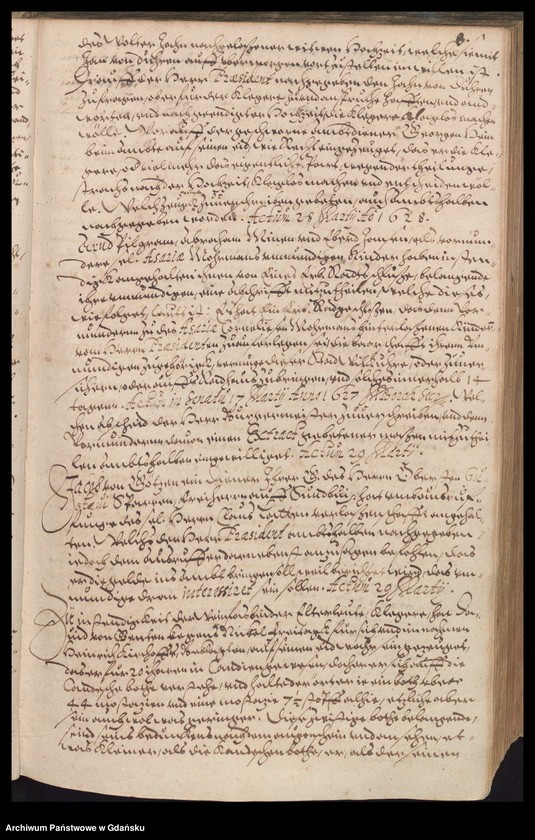 image.from.unit.number "H. Bürgerm. Eggert von Kempen Praesidirende Ambtbuch vom [14.III.1628-27.III.1629] Noch […] sachen so bey des seligen H. Bürgerm. Arnhold von Holten Ehafft vnd absterben vorgelauffen biss auf den 18 Martij 1630 /indeks/"