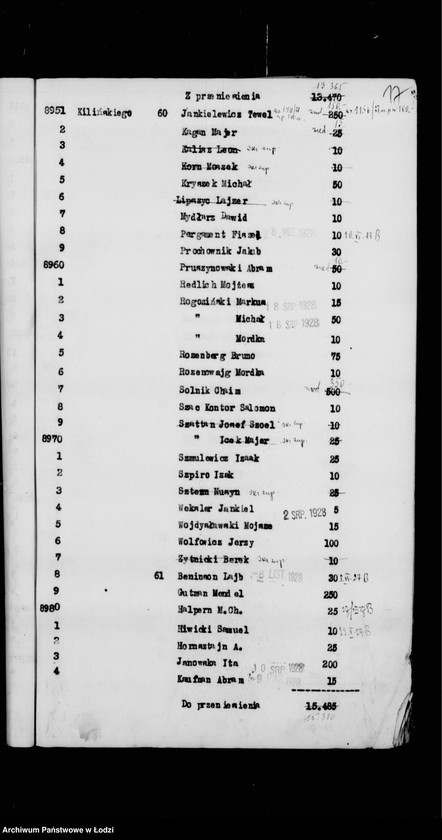 Obraz 20 z jednostki "Rejestr poborczy"