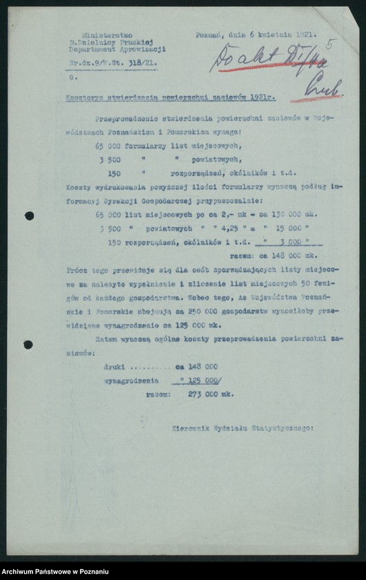 Obraz 7 z jednostki "[Stwierdzenie powierzchni zasiewów w 1921 roku]"