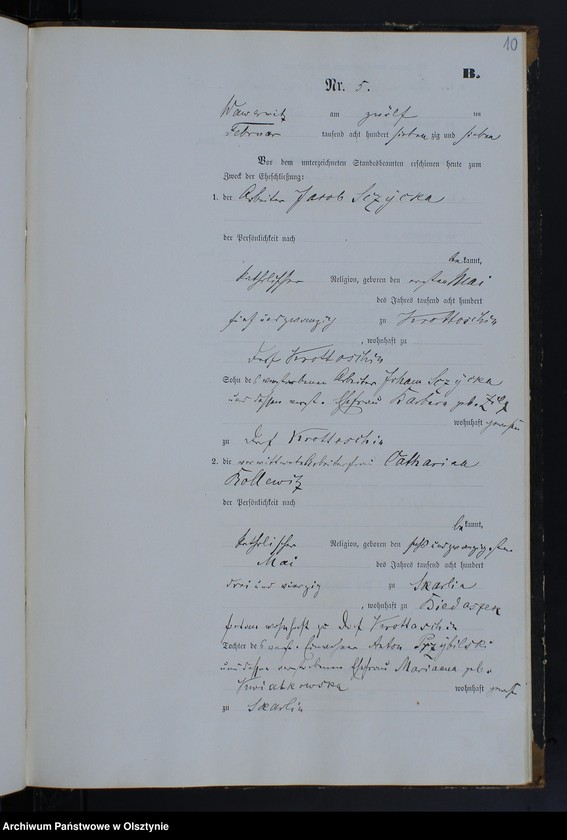 image.from.unit.number "Heiraths-Neben-Register Nr 1 - 20"