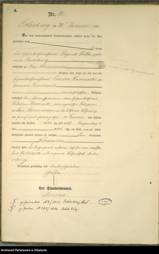 image.from.unit.number "Geburts-Haupt-Register Nr 1 - 121"