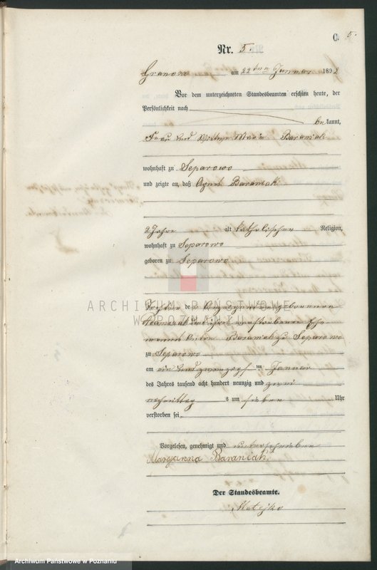 Obraz 8 z jednostki "Księga zgonów"