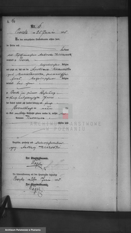 image.from.team "Urząd Stanu Cywilnego Powidz - obwód miejski (pow. gnieźnieński)"