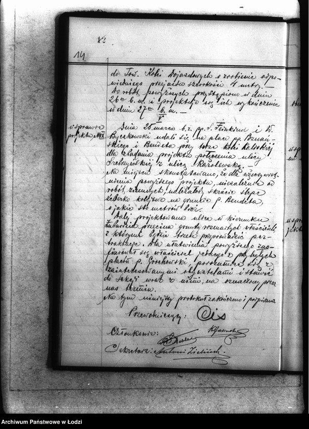 Obraz 16 z jednostki "[Protokoły posiedzeń członków Sekcji]"