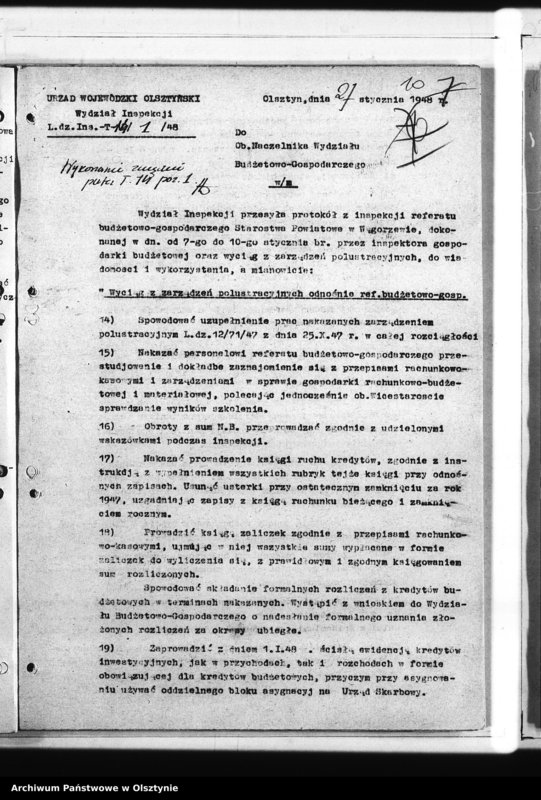 Obraz 12 z jednostki "Inspekcje budżetowe i rolne"