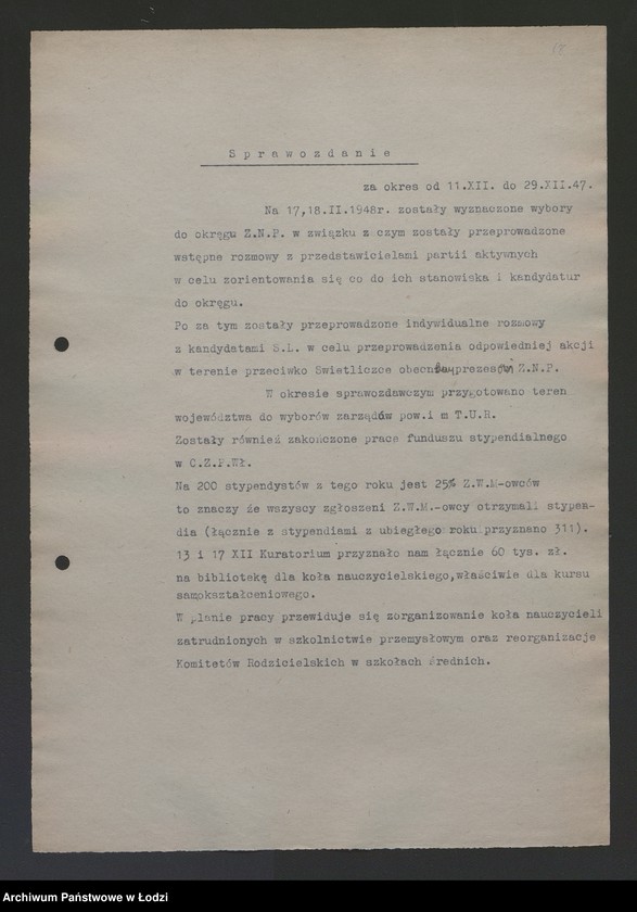 Obraz 19 z jednostki "Sprawozdania z akcji organizowanych przez Wydział"