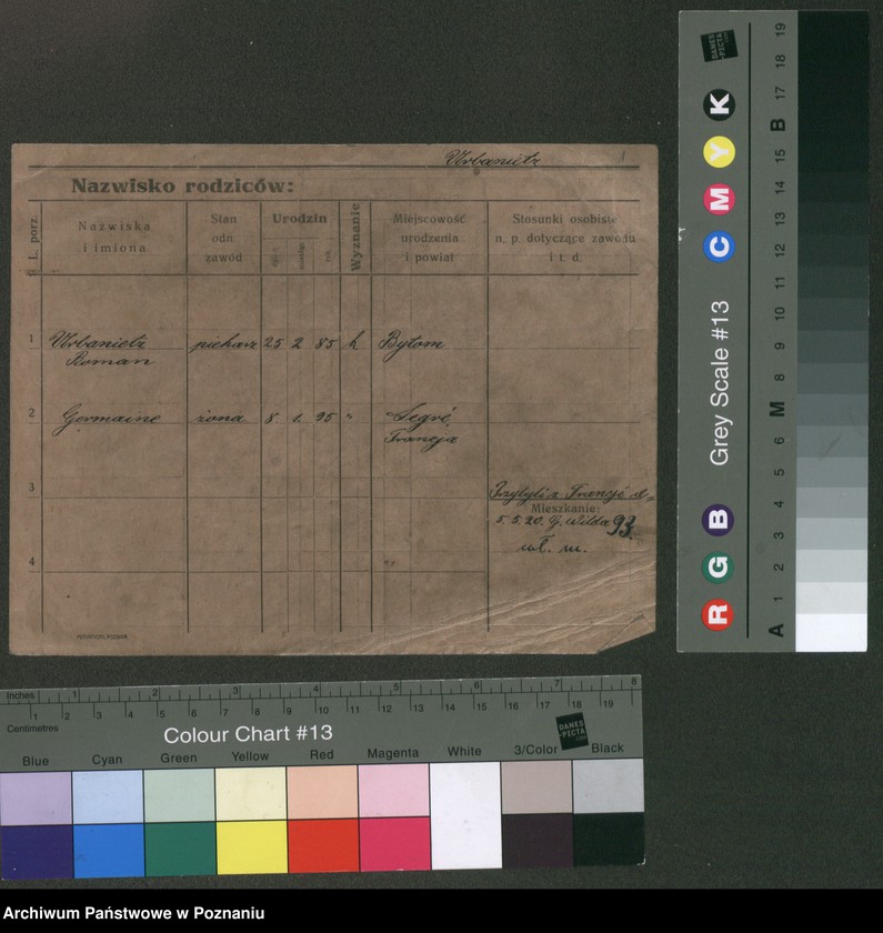 Obraz 6 z jednostki "Urbaniec - Urbański (żonaci i wdowy)"