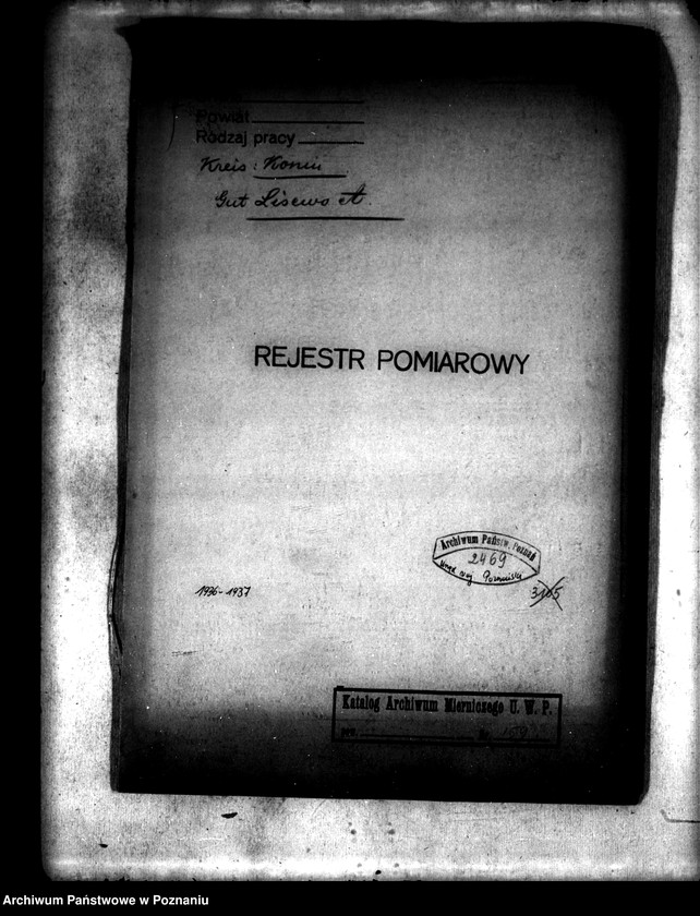 Obraz 4 z jednostki "Rejestr pomiarowy majątku Lisewo A powiatu konińskiego. Obszar scaleniowy Ruda Komorska"