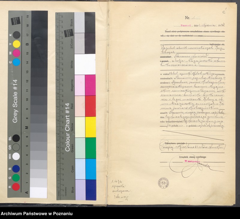 Obraz 3 z jednostki "Księga miejscowa zgonów tom I [Rejestr główny zgonów]"