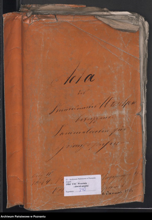 image.from.unit.number "Standesamtes Urkunden betreffends Sammelacten für Heiratssachen"