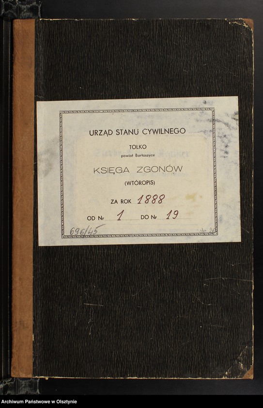 image.from.unit.number "Sterbe-Neben-Register Nr 1 - 19"