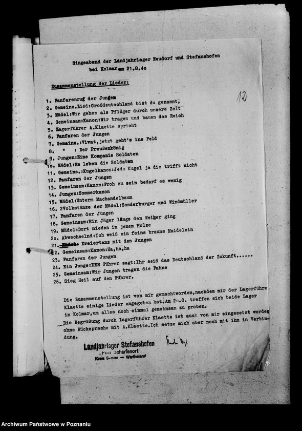 Obraz 16 z jednostki "Grossfahrt im Warthegau. Pläne und Berichte. Allgemeiner Schriftwechsel"