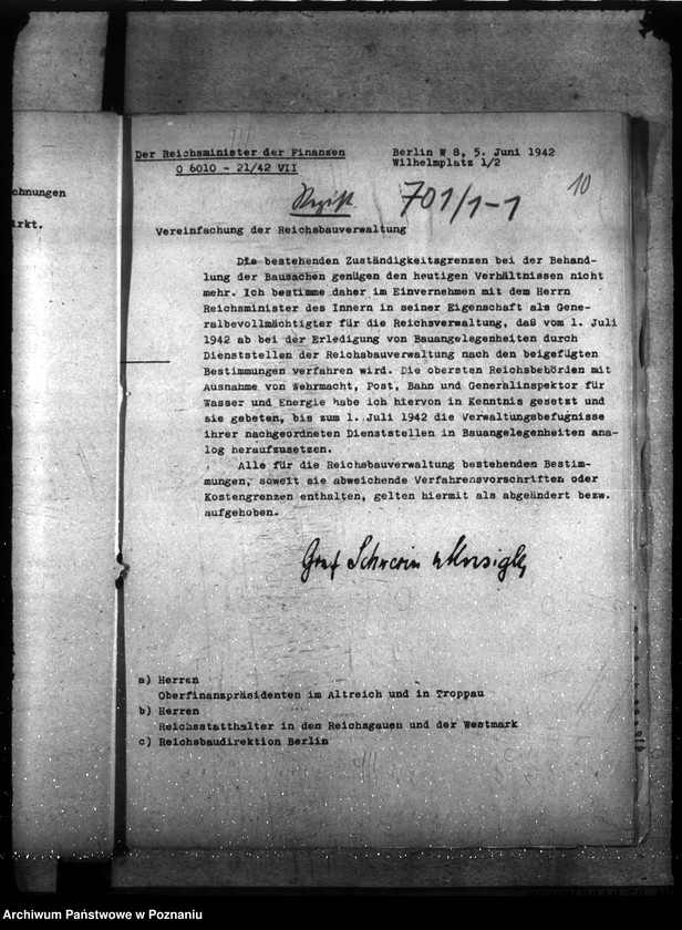 Obraz 14 z jednostki "Verwaltungsangelegenheiten der Reichsbauämter"