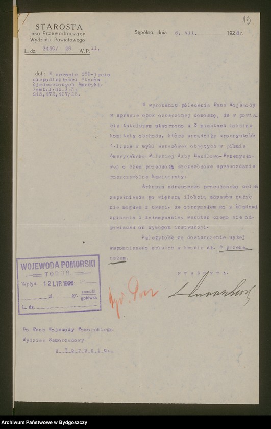 image.from.unit.number "[150-ta Rocznica Niepodległości Stanów Zjednoczonych - Organizacja Wojewódzkiego Komitetu Obchodu]"