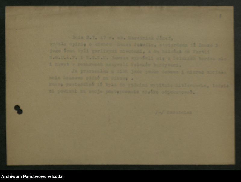 Obraz 9 z jednostki "Korespondencja Miejskiej Komisji Kontroli Partyjnej t. II"