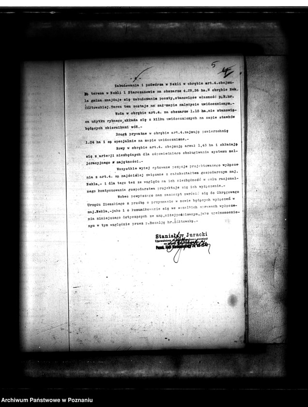 Obraz 9 z jednostki "/Majątek Nekla powiatu średzkiego wyłączenie z art.4 i 5 ustawy o wykonaniu reformy rolnej Rozalia hr. Żółkowski"