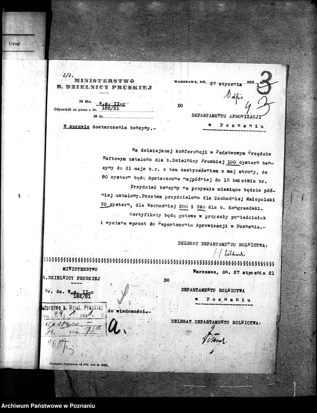 Obraz 8 z jednostki "Sprawy szczegółowo-administracyjne Ropa, benzyna itp.."