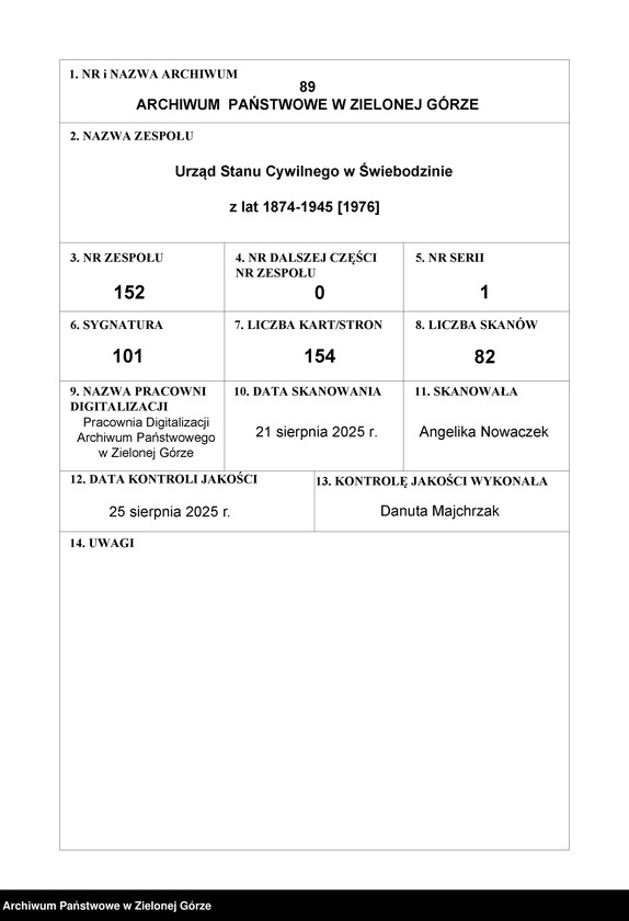 Obraz 1 z jednostki "Heirats-Haupt-Register"