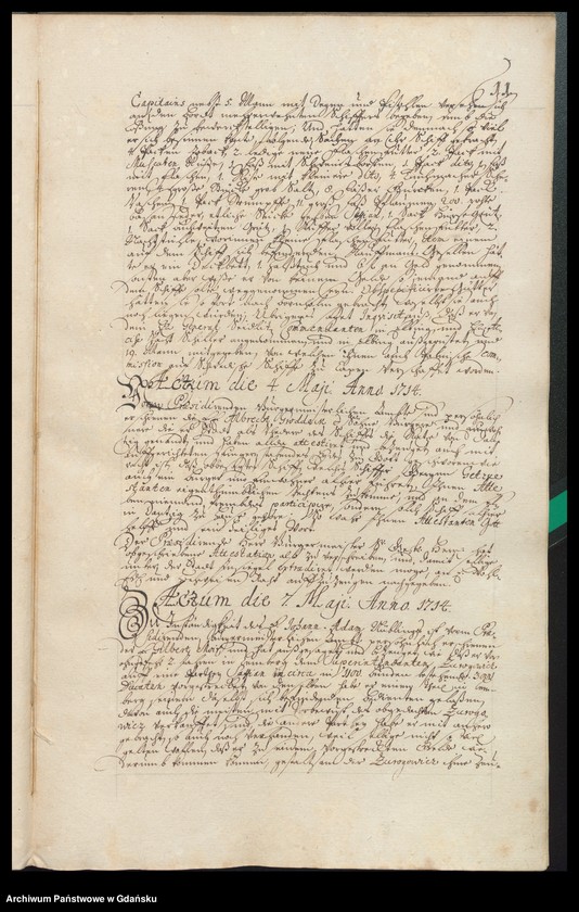 image.from.unit.number "Actum coram officio […] Gabrielis a Boemeln, Praeconsulis, Praesidis ac Montanorum Administratoris [20.III.1714-19.III.1715] Gabrielis a Boemeln Praesidis atque Caducorum Administratoris [9.IV.1714-7.III.1715] /2 indeksy/"