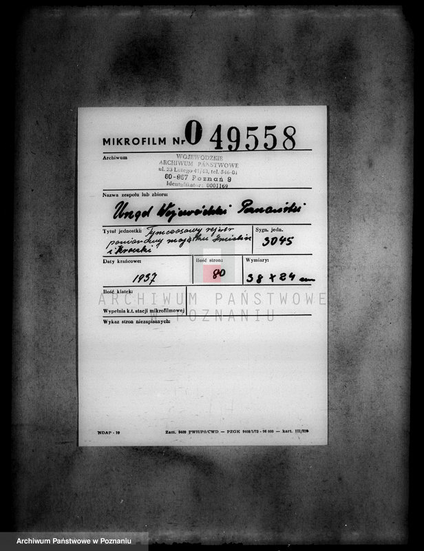 Obraz 2 z jednostki "Tymczasowy rejestr pomiarowy majątku Śmielin i Kraczki"