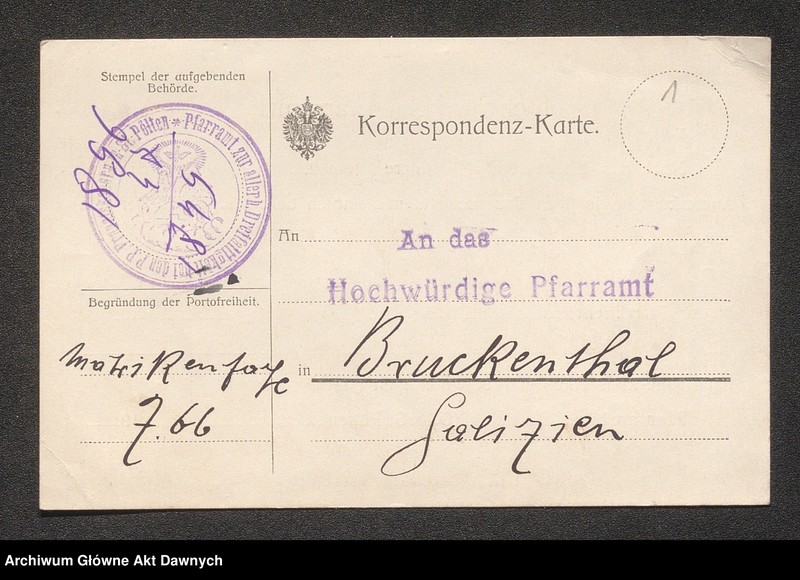 image.from.unit.number "Parafia: różne. Dekanat: różne. [Akta różnych urzędów parafialnych na terenie archidiecezji lwowskiej]."