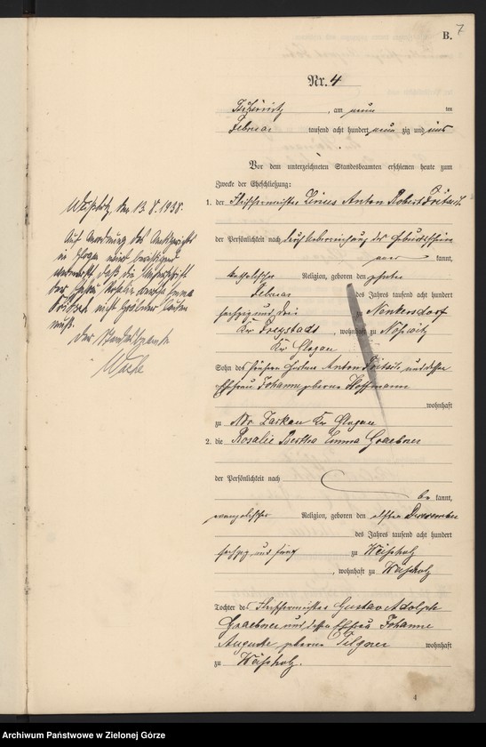 Obraz 9 z jednostki "Heiraths-Haupt-Register"