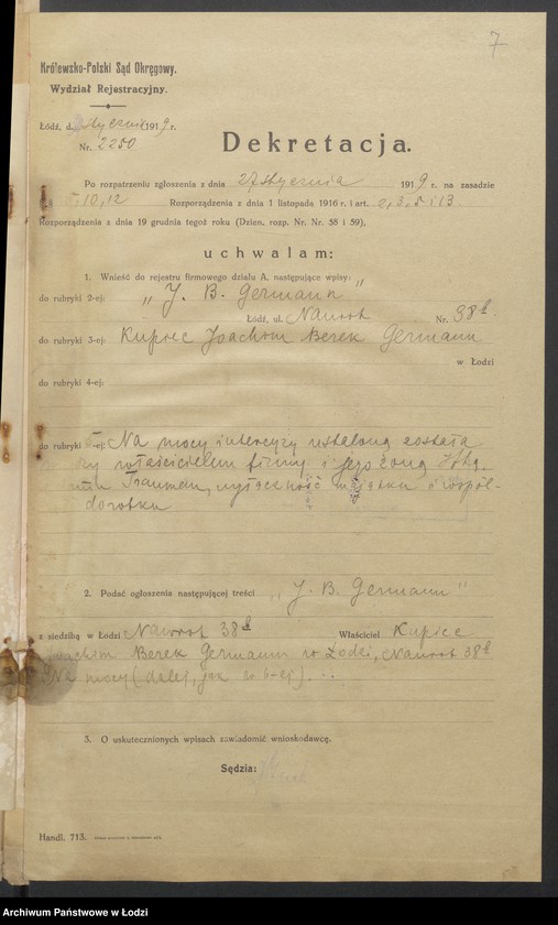 Obraz 9 z jednostki "Joachim-Berek Germann- sprzedaż surowej wełny"