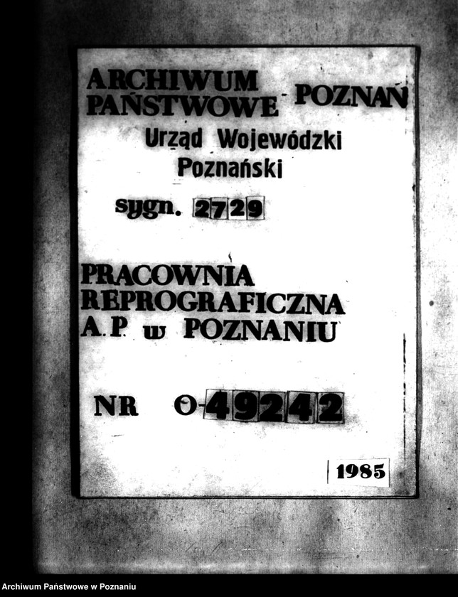 Obraz 1 z jednostki "Parcelacja lasu Witobel XV powiatu poznańskiego Jadwiga Urbaniak"