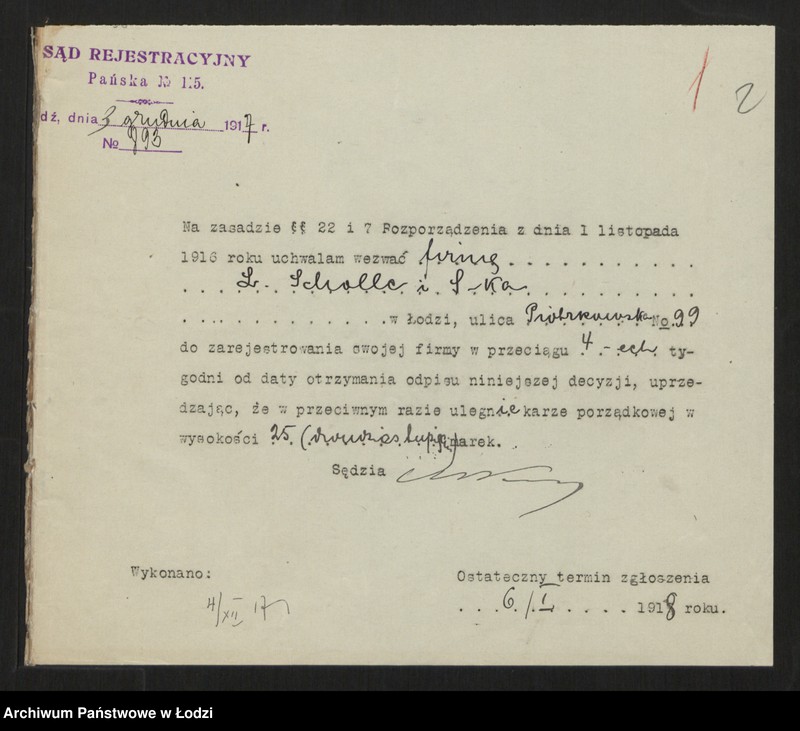 Obraz 4 z jednostki "L. Schollc i S-ka- magazyn robótek ręcznych"