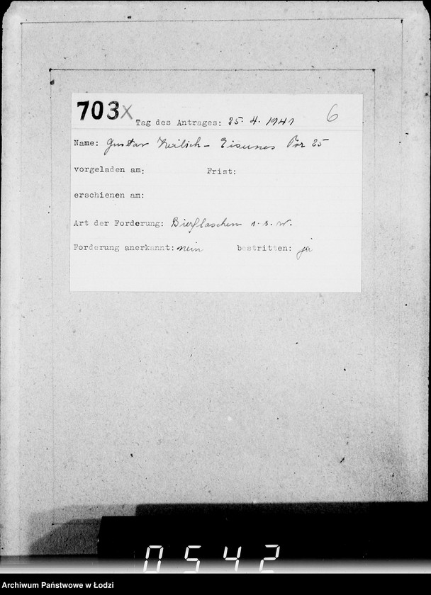 Obraz 10 z jednostki "[Ewidencja wniosków]"