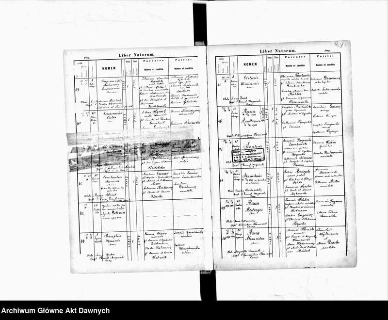 image.from.unit.number "Parafia: Lwów, parafia św. Andrzeja. Dekanat: Lwów. Księga metrykalna urodzeń, ślubów i zgonów dla całej parafii."