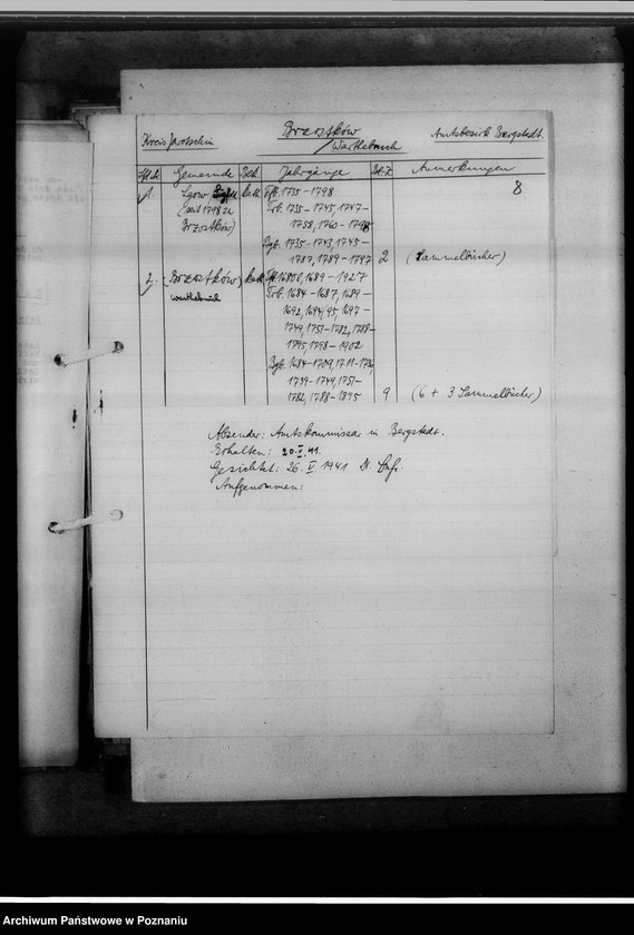 Obraz 12 z jednostki "Einziehungsprotokolle [ksiąg kościelnych] Kreis Jarotschin [powiat jarociński]"