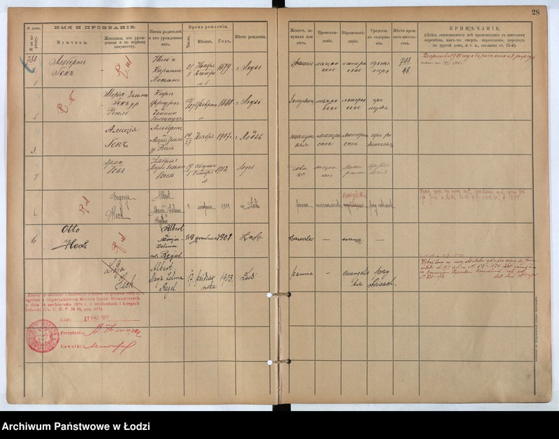 Obraz 17 z jednostki "[Księga ludności stałej m. Łodzi guberni piotrkowskiej nr domu 788-792d]"