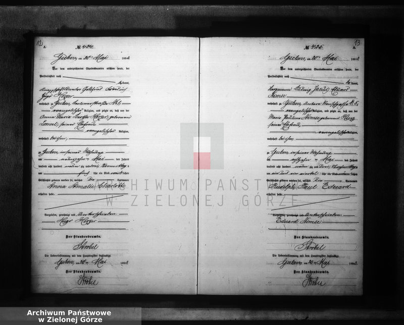 image.from.unit.number "Geburts-Neben-Register, Band II von No 413 bis No 826"