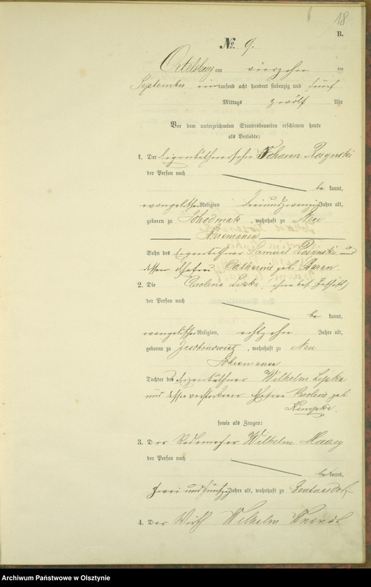 image.from.unit.number "Haupt-Heiraths-Register Nr 1 - 18"