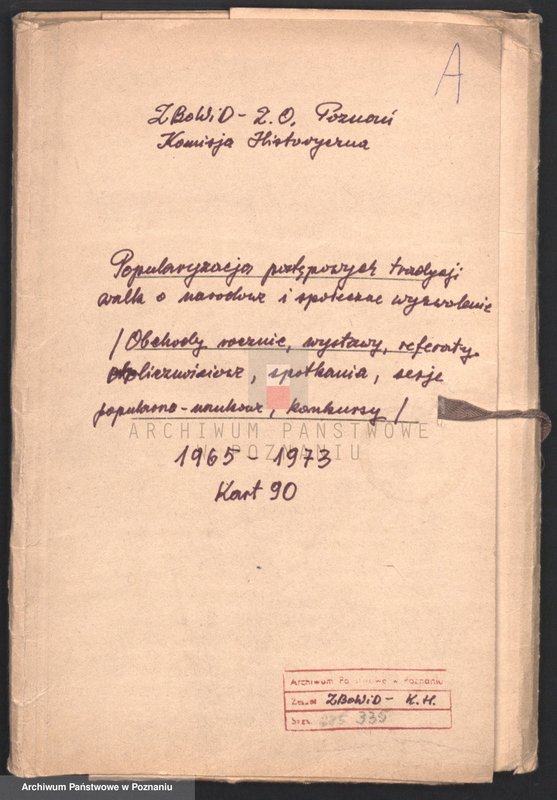 Obraz 4 z jednostki "Popularyzacja postępowych tradycji walk o narodowe i społeczne wyzwolenie. /Obchody rocznic, wystawy, referaty okolicznościowe, spotkania, sesje popularno - naukowe, konkursy/."
