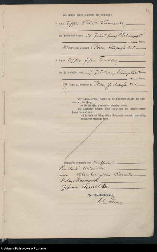 Obraz 13 z jednostki "Księga miejscowa małżeństw tom II [Rejestr główny małżeństw]"